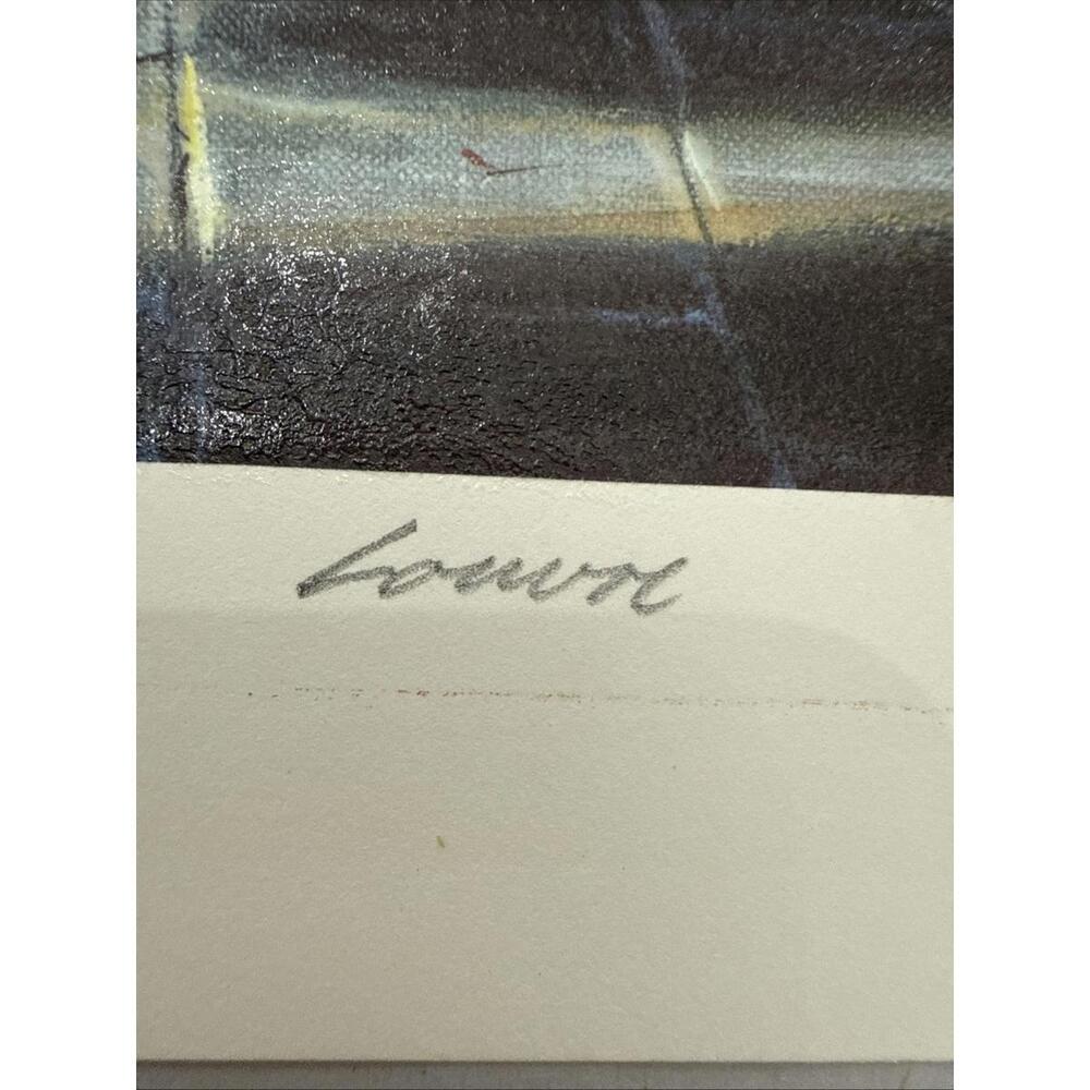 VTG Louis Robichaud Seri-lithograph Louvre 9 x 13 Pencil-Signed Artist Proof - Picture 3 of 8